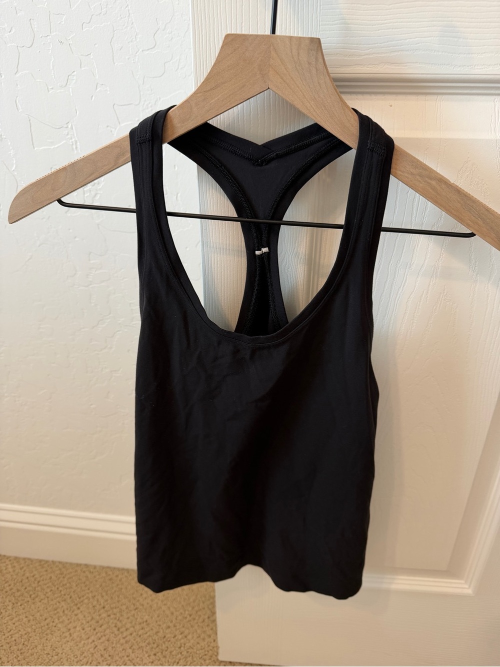 Women’s Lululemon Cool Sculpt Crop Black Racerback Tank Top